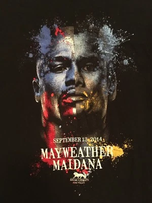  Floyd Mayweather Vs Marcos Maidana Shirt Sz L September 13. 2014 Las Vegas  - Image 1 of 3