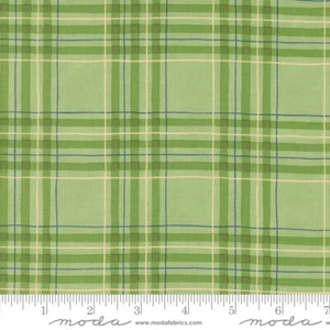 On Lake Time Plaid Spring Green by Deb Strain for Moda 1/2 Yard - Picture 1 of 2