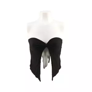 NWT Y2K Edikted Women Top Size XS(0-2) Black Knit - Picture 1 of 11