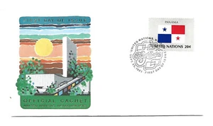 Serie Bandera Naciones Unidas #364 1981, Panamá, FDC Oficial ONU - Imagen 1 de 1