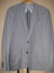 ZARA MAN BLAZER/Sakko – Dunkelblau/Weiß, Sportlich/ Elegant, Gr 54, UNGETRAGEN!! - Bild 1 von 9
