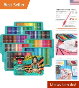 Profi Buntstifte, Set mit 240 Farben, Künstler weicher Kern mit lebendigen... - Bild 1 von 10