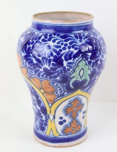 Early Mexican Ysauro Uriarte Talavera jar signed 6.5" tall - Picture 1 of 7