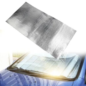 Voiture Chaleur Protection Film 25x50cm Aluminium Isolation Tapis Auto Moteur - Afbeelding 1 van 23