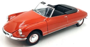 Norev 1/18 Scale Diecast 181599 - Citroen DS 19 Cabriolet 1961 - Corail Red - Picture 1 of 5