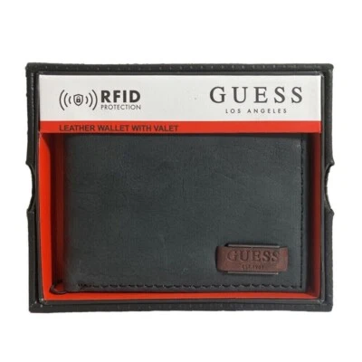 Guess Anatoli Leather Passcase Mens Cash/Money Wallet RFID Blocking Holder #40 - Image 1 of 3