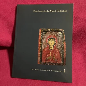 1992 BERTRAND DAVEZAC FOUR ICONS IN THE MENIL COLLECTION MONOGRAPHS SC LN - Imagen 1 de 3