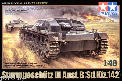 Tamiya 32507 1/48 Scale Model Kit German Assault Gun Sturmgeschütz III Ausf.B - Image 1 of 3