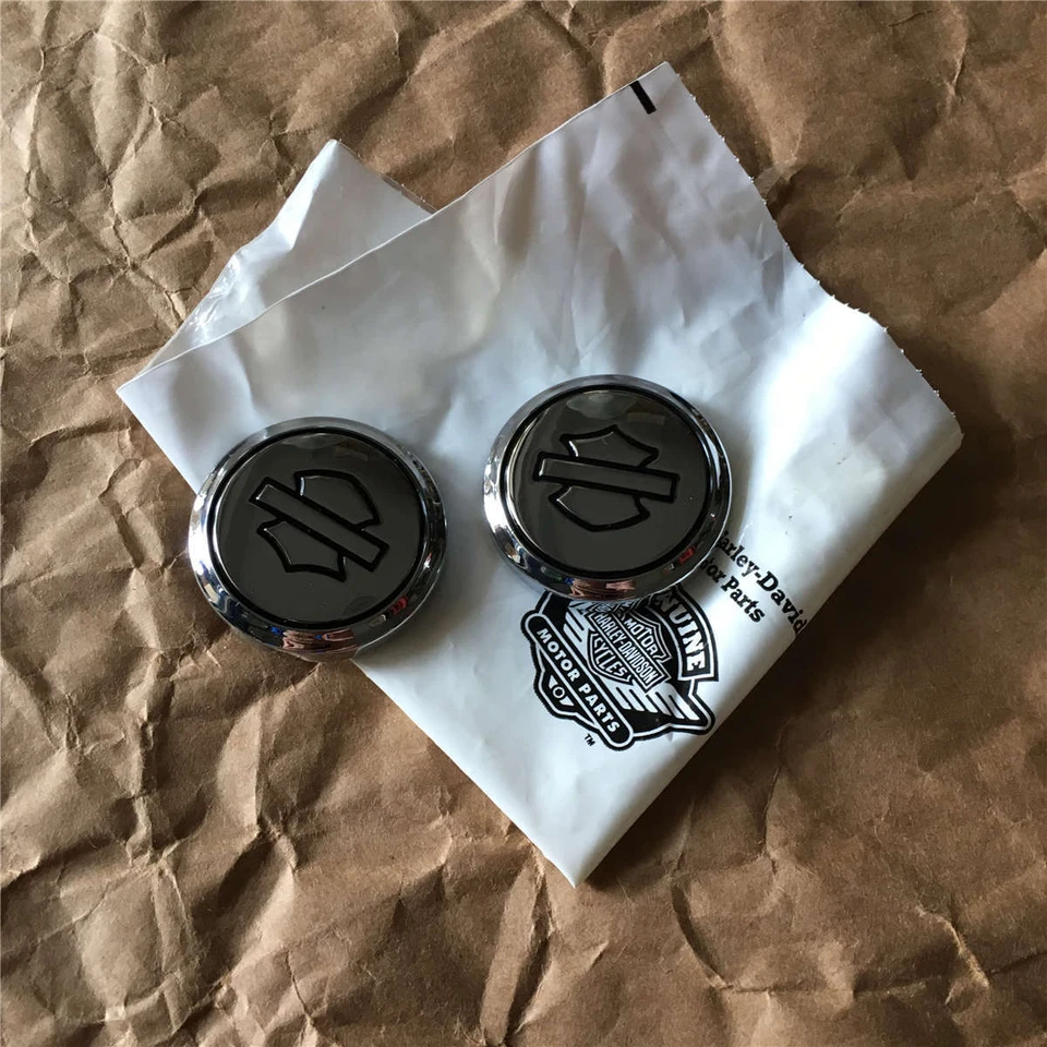 Оригинальная хромированная металлическая наклейка на крыло Harley Bar & Shield Medallion эмблема 14100747 - Изображение 1 из 1
