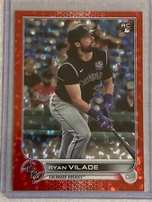 2022 TOPPS RYAN VILADE Icy Red Refractor 079/199 #586 ROOKIE RC
