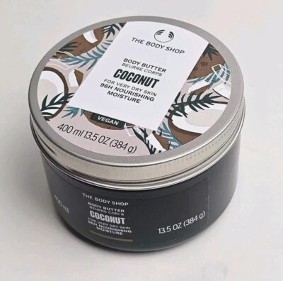 The Body Shop Coconut Body Butter Cream Lotion JUMBO SIZE 13.5 oz/400 ml *RARE* - Image 1 of 4