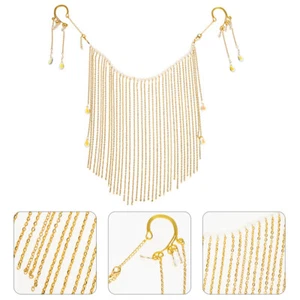 Quaste Gesicht Abdeckung Fringe Kette Hanfu Gesicht Abdeckung - Bild 1 von 12