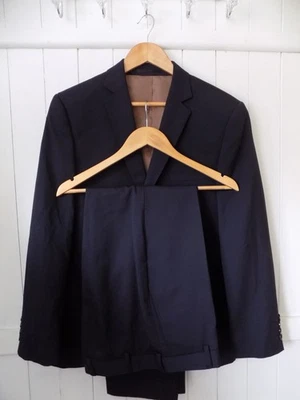 mens BROOK TAVERNER NAVY WOOLBLEND SUIT SIZE 40"R CHEST 34"W 29.5"LEG NEW+TAGS - Image 1 of 4