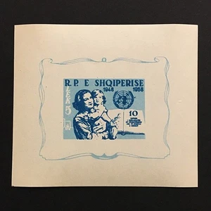 Hoja Albania 1958 MNH ** ONU mujeres niño Sc#552a Mi#Bloque 6 - Imagen 1 de 1