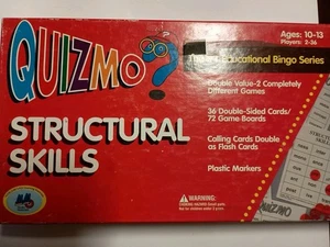Quizmo Structural Skills Educational Bingo Game Age 10-13 Learning Advantage G7 - Picture 1 of 1