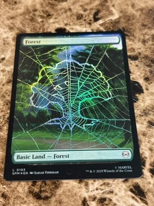 FOREST Magic MTG Spiderman Full Art Foil - Bild 1 von 2