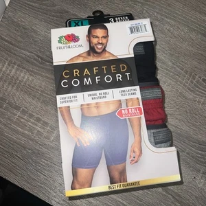 Calzoncillos boxer cómodos artesanales fruit of the loom para hombre (3 paquetes XL) - Imagen 1 de 2