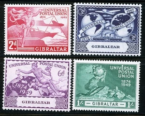 Stamps Gibraltar, Scott # 123-126 Mint NH, complete set - Picture 1 of 1