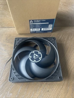 ARCTIC P14 (Black) 5 Pack 140 mm Case Fan Pressure-optimised quiet motor 3 Pin - Image 1 of 3