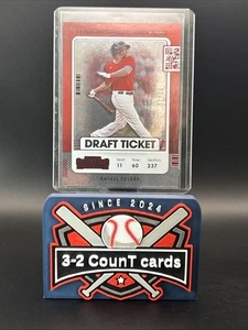 2021 Panini Contenders - Rafael Devers #6 Draft Ticket Red /99 - Picture 1 of 2