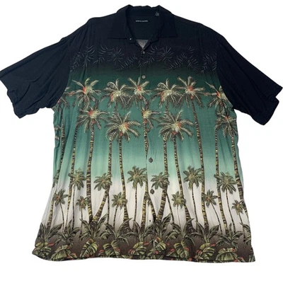 Pierre Cardin Hawaiian Shirt Palm Tree Print Vibe Beach Holiday Mens XL - Image 1 of 4