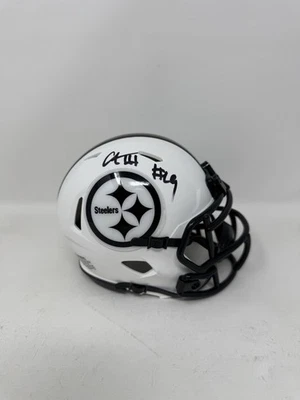 CALVIN AUSTIN III SIGNED AUTOGRAPH PITTSBURGH STEELERS MINI HELMET PSA/DNA COA - Image 1 of 4