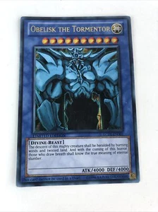 Yugioh Obelisk The Tormentor LC01-EN001 ULTRA RARE Limited Edition LP - Picture 1 of 2