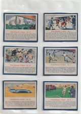 1961 QUAKER OATS - GREAT MOMENTS OF SPORT (17 CARDS)
