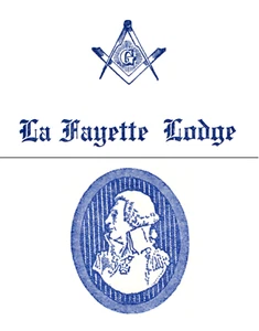 La Fayette Lodge No 265 F & A M Freemason Greeting Card Signed Roland Mueller - Picture 1 of 3