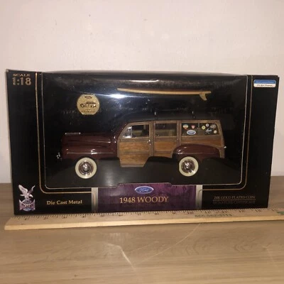 Vtg Yat Ming 1948 Woody 1:18 24K Gold Plated Coin Item A23 - Image 1 of 4