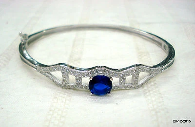 民族纯银手镯水晶宝石手链手镯手镯 — 第 1/4 张图片