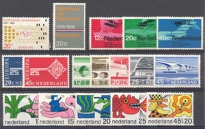 NL - NIEDERLANDE 1968 kompletter Jahrsatz postfrisch - Bild 1 von 2
