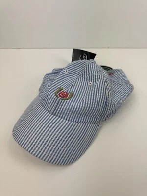 NUEVO CON ETIQUETAS Kentucky Derby Seersucker Gorra 47 Correa Genuina Caballo de Carreras Foto 1 de 4