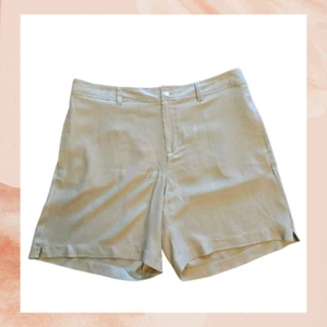 Caribbean Joe Sage Silk Blend Casual Shorts Size 16 - Picture 1 of 3