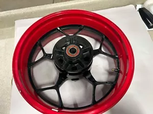 USED 12-23 KAWASAKI ZX-14 R OEM REAR WHEEL REAR RIM STRAIGHT - Foto 1 di 11