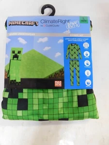 Cuddl Duds ClimateRight Boys' Thermal 2 pc set-Minecraft-Large 10/12-NWT - Picture 1 of 4