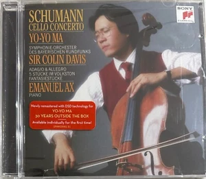 SCHUMANN - Cello Concerto - Davis/Yo Yo Ma/Emanuel Ax CD 2012 BRAND NEW! Sony - Imagen 1 de 2