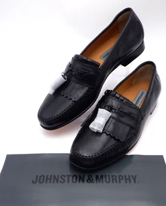 Nuevo Mocasín Hombre Johnston & Murphy Breland Kiltie Borla Negra / Oxford 11 M - Imagen 1 de 11