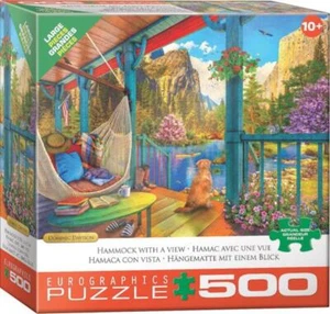 Eurographics Puzzle; Hängematte mit Aussicht, Dominic Davison; 500 lg Teile - Bild 1 von 2