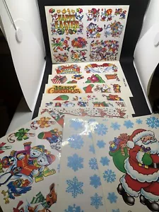 Vintage Fensterklammer Feiertage Ostern Weihnachten Valentinstag Neujahr Set 10 90er - Bild 1 von 6