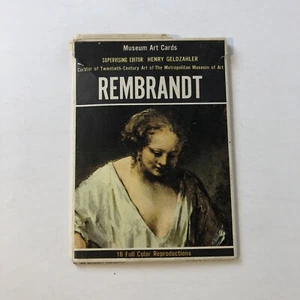 9 MUSEUM ART CARDS - Rembrandt Metropolitan Museum of Art 1973 GOOD CND - Picture 1 of 5