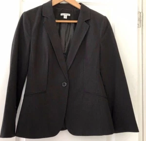 James Perse size 3, US8, formal jacket, blazer - charcoal pinstripe - Picture 1 of 8