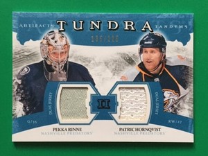 P.RINNE/P.HORNQVIST 11-12 ARTIFACTS TUNDRA TANDEMS BLUE DUAL JERSEY TT2RH   /225