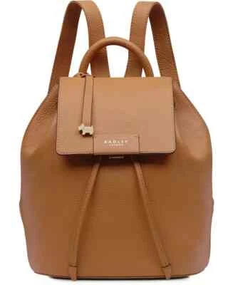 Radley London X2112 Womens Beige Leather Ada Street Flapover Backpack - Image 1 of 4