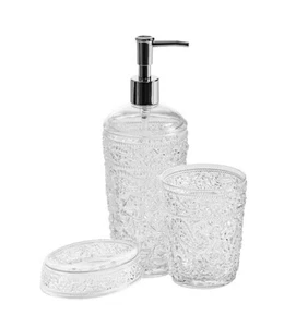 CIPI Set PAISLEY in PET decorato da 3 pezzi: dispencer, bichhiere, porta sapone - Imagen 1 de 1