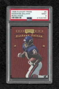 1996 PLAYOFF PRIME BOSS HOGS #5 RASHAAN SALAAM PSA 9 MINT POP 1 CHICAGO BEARS - Picture 1 of 1