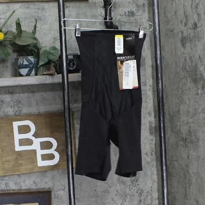 Miraclesuit Womens Shapeware High Waist Long Leg Thigh Slimmer 2709 Black M - Image 1 of 4