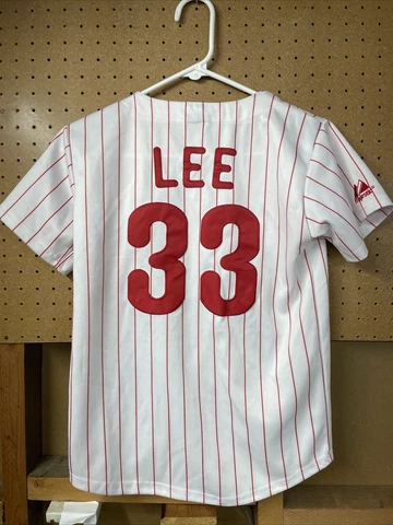 Cliff Lee #33 Pitcher Philadelphia Phillies Majestic Youth Jersey Size L Large Cover