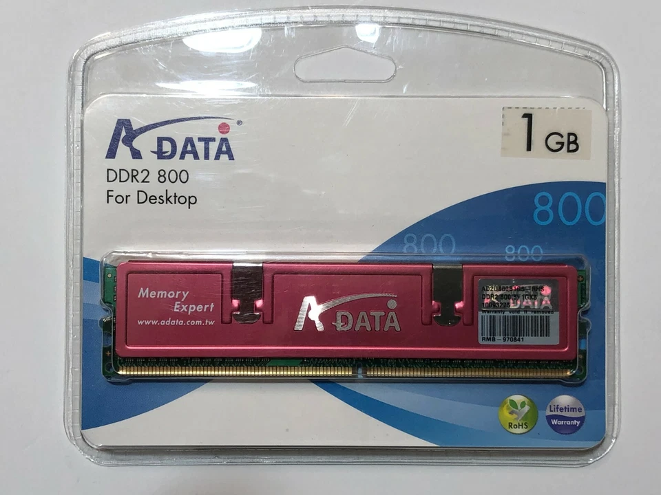 A-DATA DDR2 800 1GB  Desktop Ram Memory - Image 1 of 2