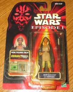 Nuova action figure STAR WARS/HASBRO episodio 1 ADI GALLIA SPADA LASER/Commtech Chip - Foto 1 di 2